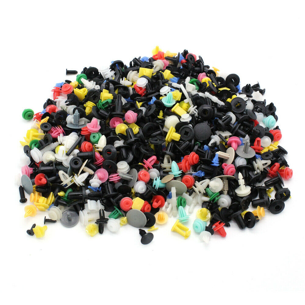 Auto Car Mixed Fastener Clip Bumper Fender Trim Plastic Rivet Door Panel 1000x