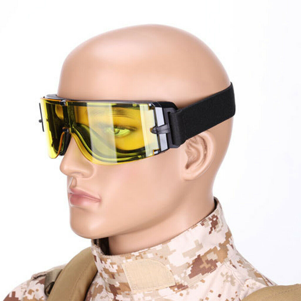 Dustproof Cycling Goggles Skiing Protective Eyewear Glasses Yellow