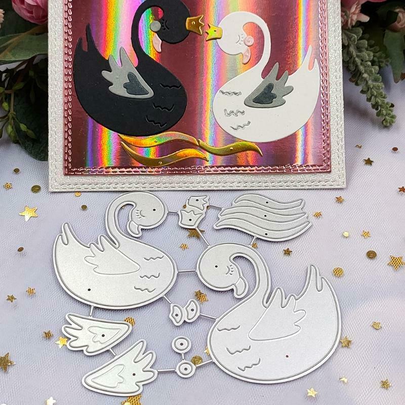 Swan Metal Cutting Dies Stencil DIY Scrapbooking Album Paper Card Template Mold