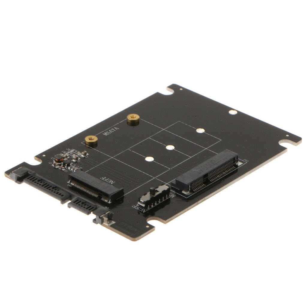 mSATA/M.2 2242/2260/2280(NGFF)to SATA III Convertor Adapter Card SSD Black