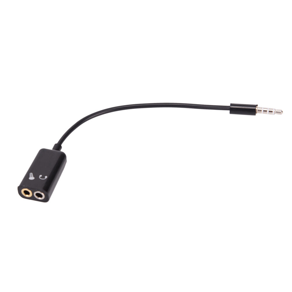 3.5mm Mic Audio jack to Headphone Microphone Y Splitter Cable Converter Ad.l8