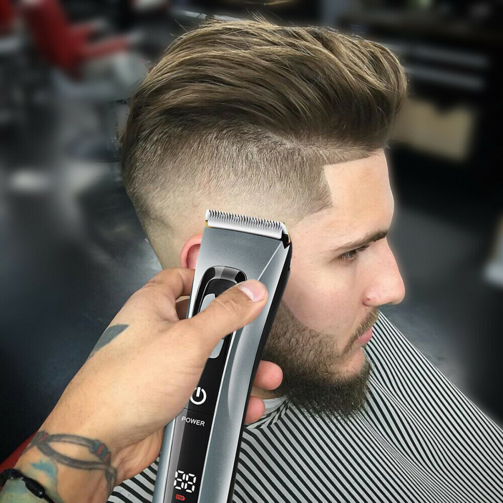 Hair Clipper Trimmer Mens Barber Hair Cutting Kit Professional Machine Cordless