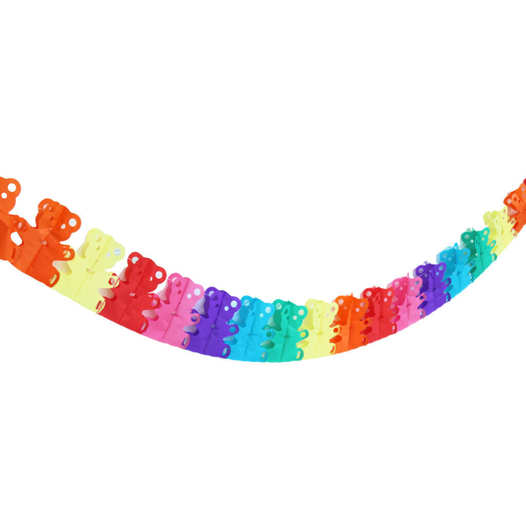 2x Colorful Baby Shower Birthday Bunting Banner Garland Wedding Party Xmas Decor