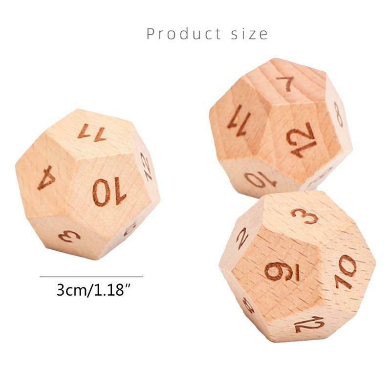 1Set Wooden Board Game Set Sensory Dice Game Indoor Party Game Board Accessory