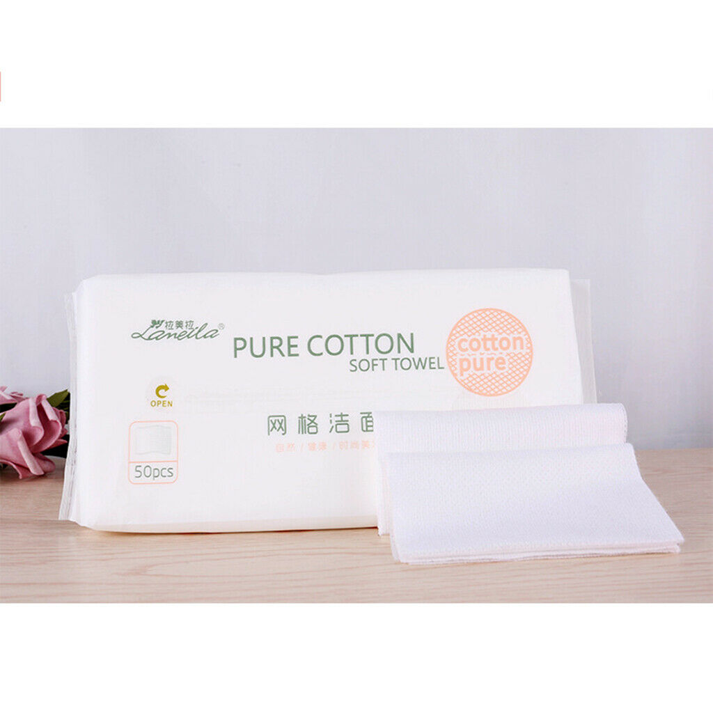 100 Pack Fabric Washcloth for All Skin Types Dry Wipes for Spa Salon Travel