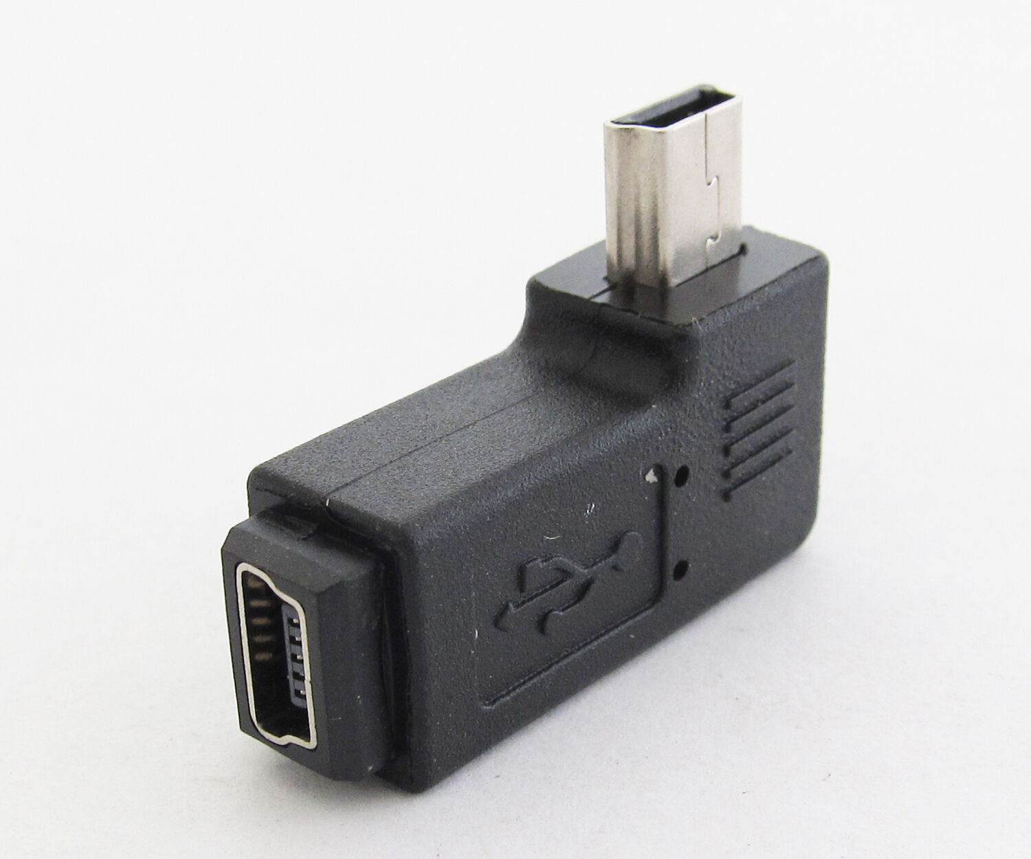 10pcs Mini 5pin USB Male To Female Right Angle 90 degree USB Adapter Connector