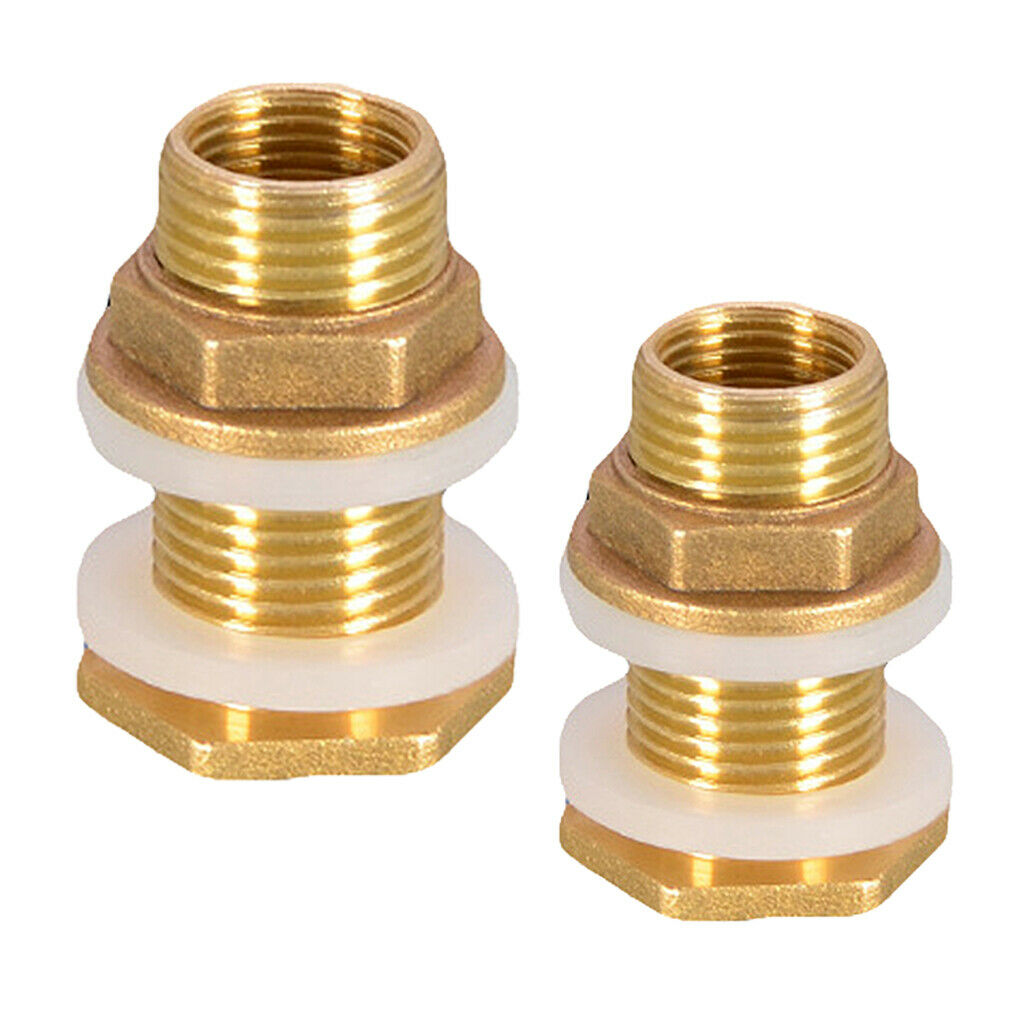 Pack of 2 Water Tank Connector Garden Hose Fittings Leak-proof DN15 DN20