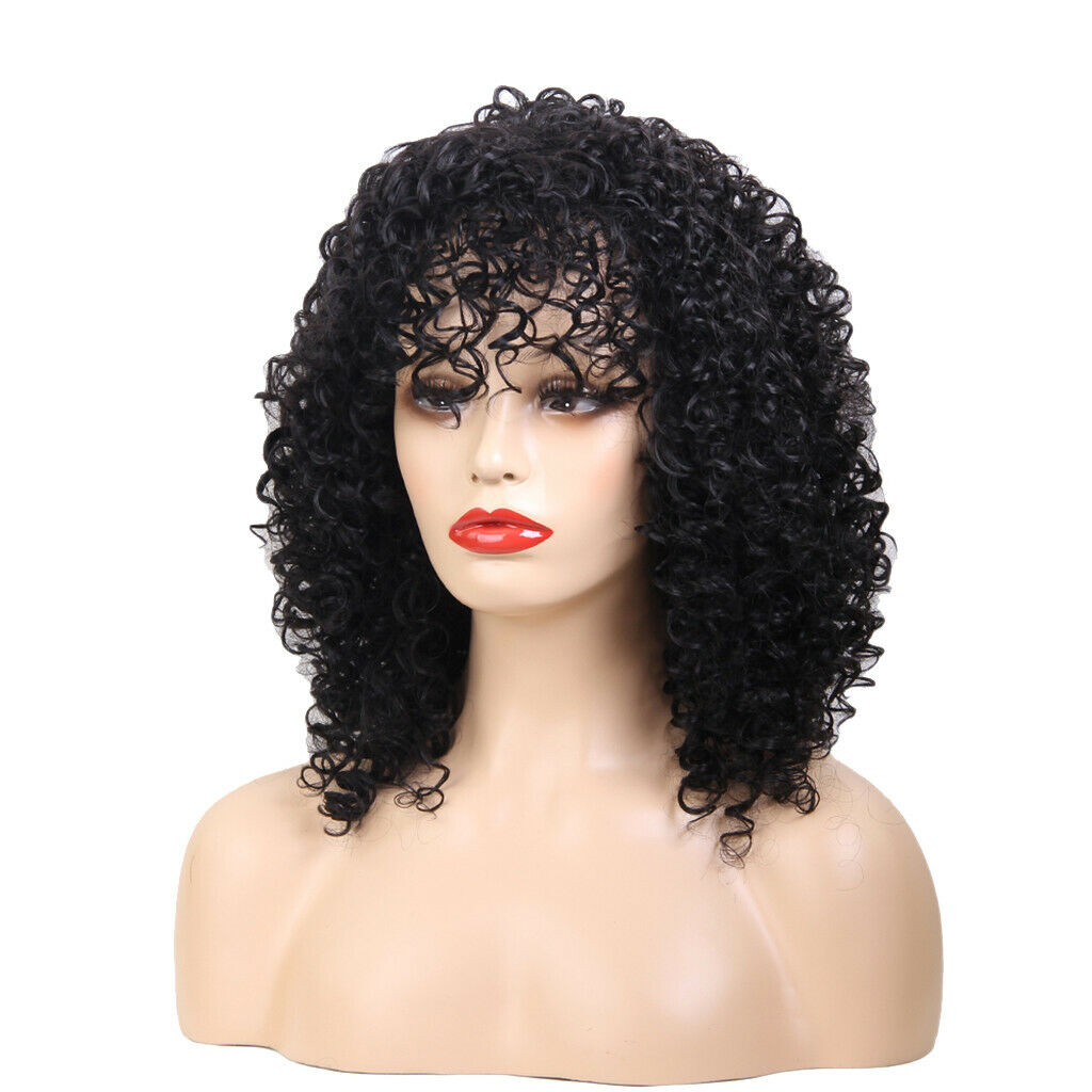 African American Style  Resistant Synthetic Hair Wigs +   Long Black