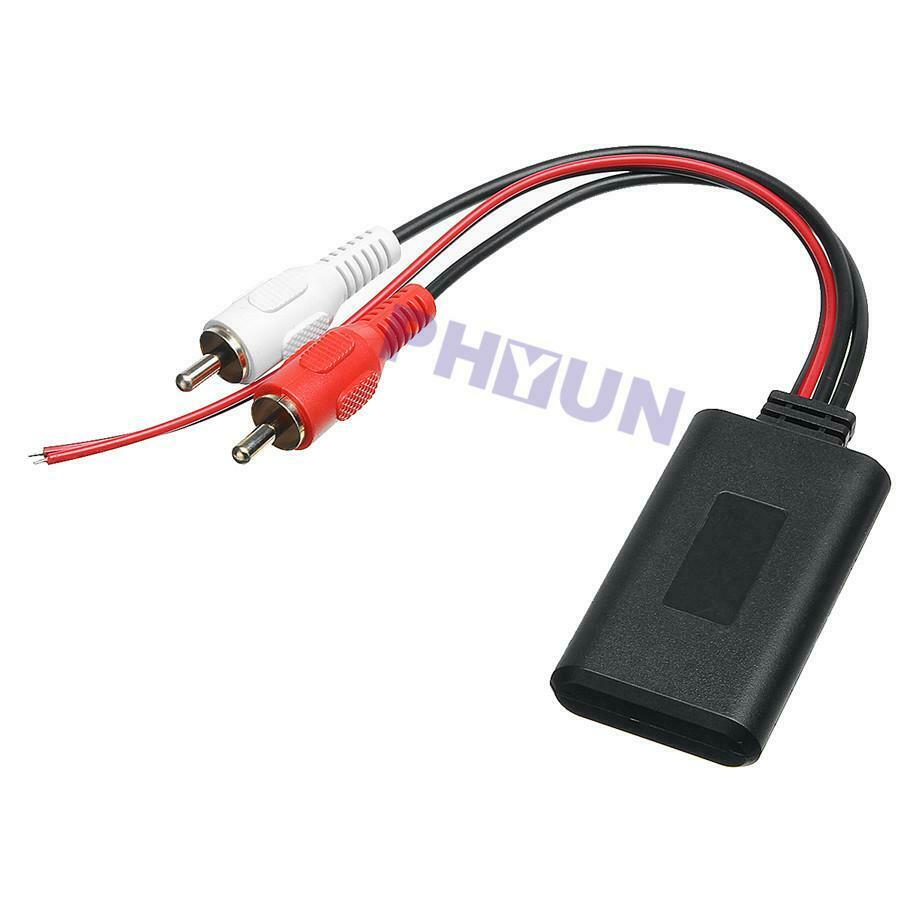 Bluetooth 2RCA Port AUX Cable Adapter Wiring Module Insert To the Back Radio