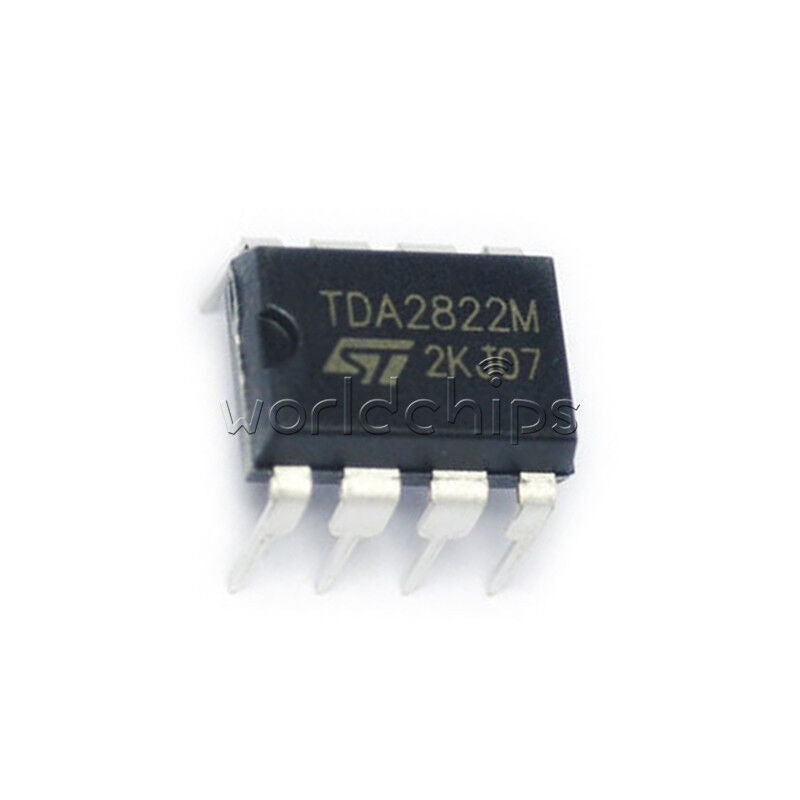 10PCS IC TDA2822M TDA2822 DIP-8 ST AMP AUDIO DUAL LOW VOLT New