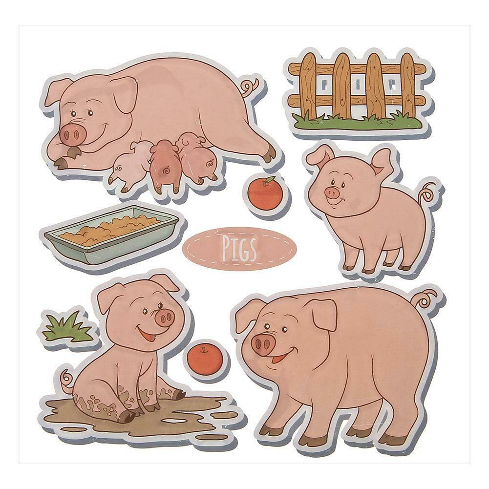Pig Silicone Clear Stamp+Metal Cutting Dies Stencil Frame Scrapbook Decor @