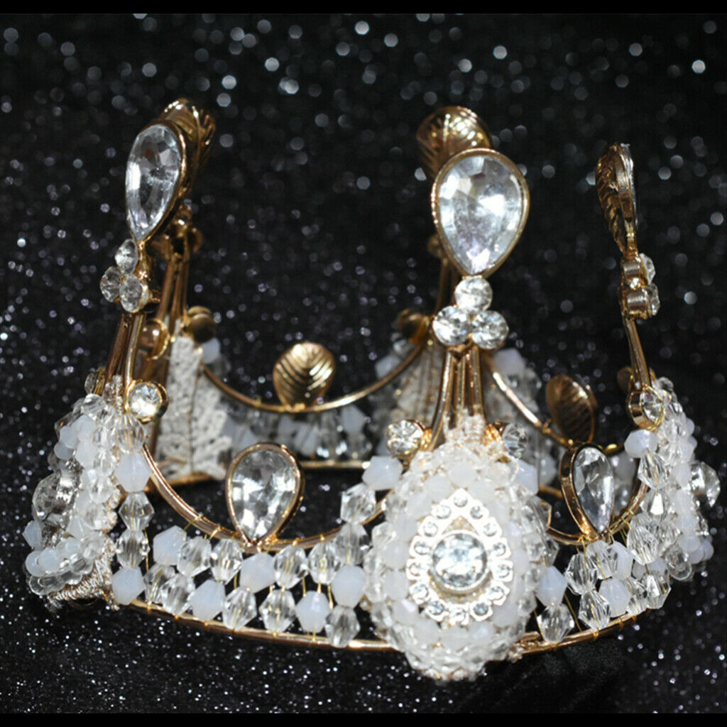 Sparking Girls Princess Tiara Crystal Crown Wedding Birthday Party Headpiece