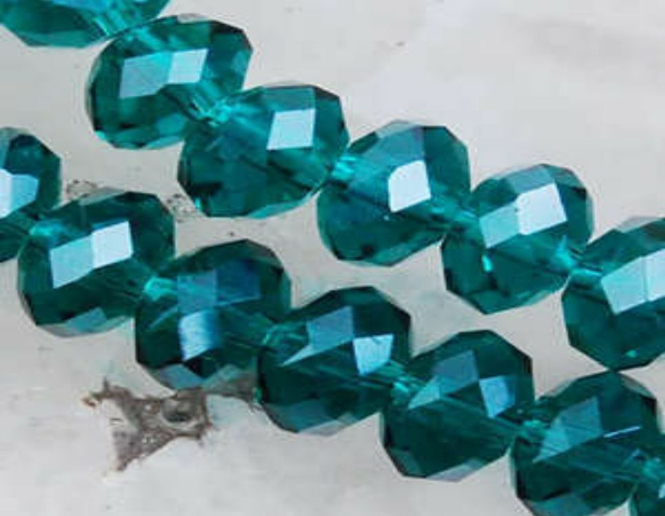 210PCS Green Natural Crystal Loose Bead 5x8mm