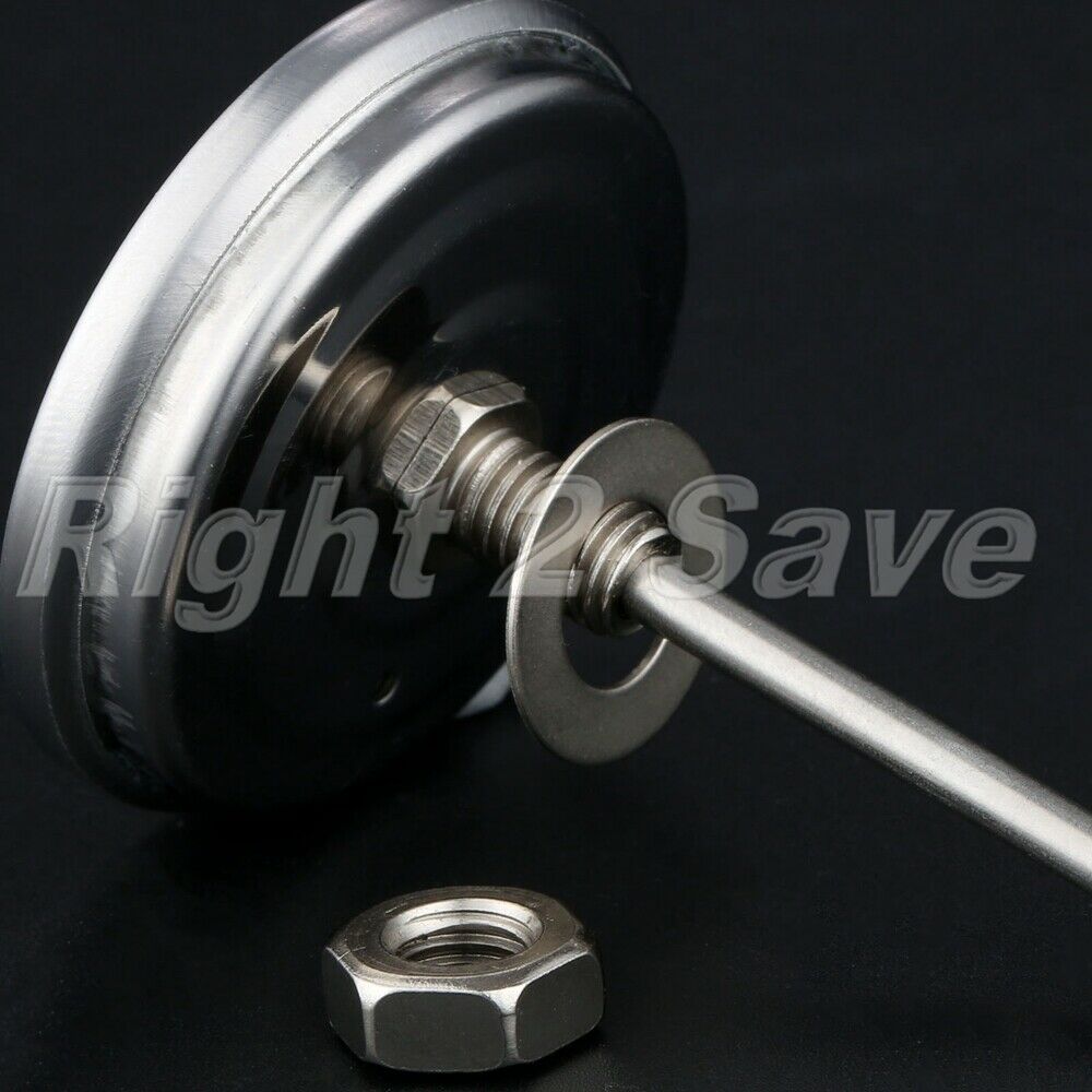 Stainless Steel Barbecue BBQ Charcoal Grill Wood Smoker Thermometer Gauge 550â„‰