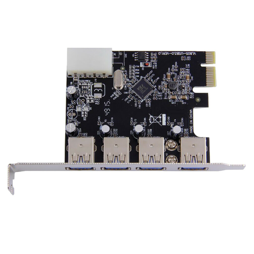 USB PCIe Card, 4-Port USB 3.0 to PCI Express Card Expansion card, PCI-E to USB