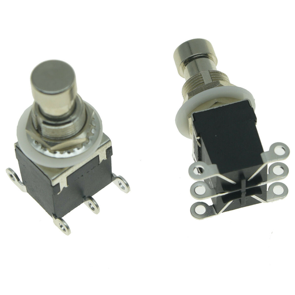 2pcs 6-Pin DPDT Guitar Effects Pedal Latching Stomp Foot Switch Bypass
