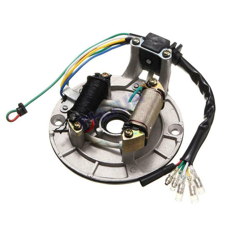 4 Stroke Dirt Pit Bike CDI Spark Plug Switch Full Wire Harness For 50cc-140cc