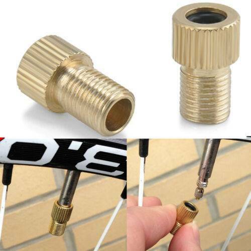2* Presta to Schrader Valve Adapter Converter Road Bike Bicycle Cycle Pump Tube