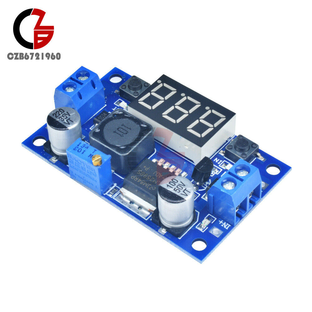 2PCS Buck Step down LM2596 Power Converter Module DC 4.0~40 to 1.3-37V Voltmeter