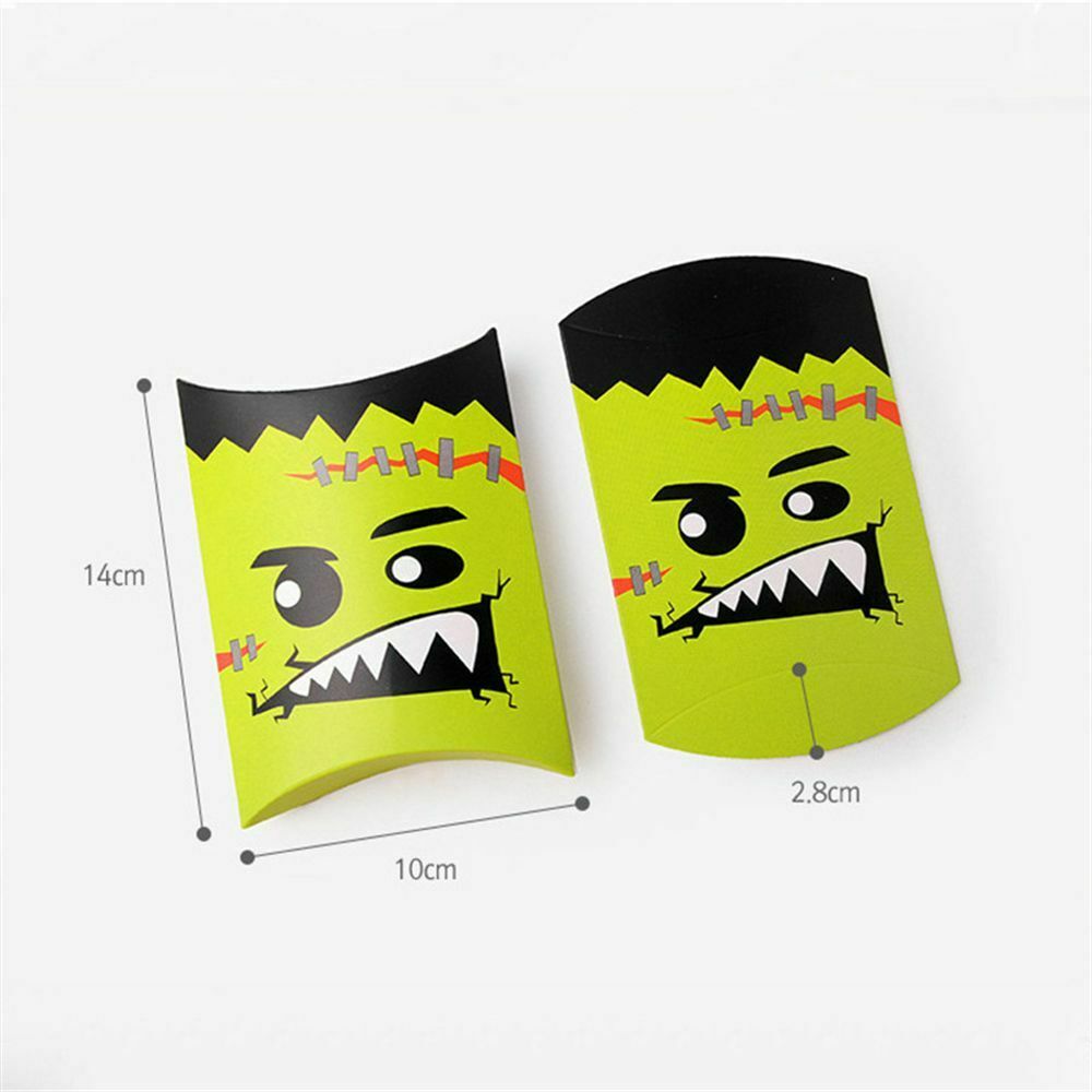Pouch Cardboard Halloween Kraft Gift Bag Paper Candy Boxes Pillow Shape Box