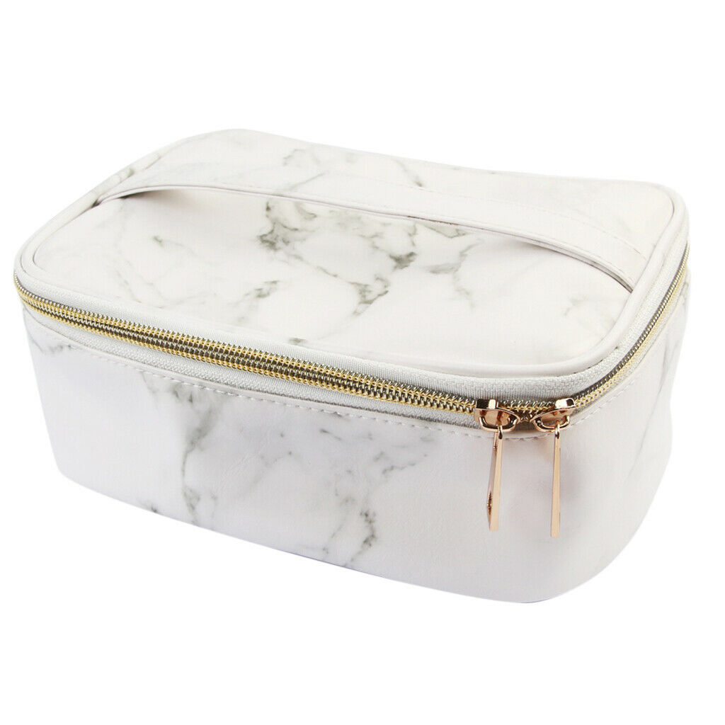 Travel PU Makeup Cosmetic Storage Bag Multi-Function Toiletry Case Organizer