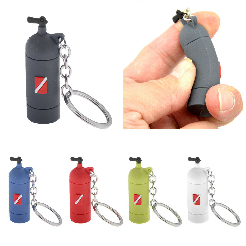 5 Pack Diving Tank Key Chain Keyring Dive Mini Air Cylinder Car Charm Scuba