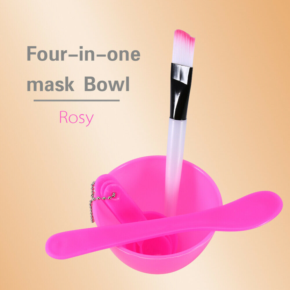 4 in 1 DIY Beauty Masks Bowl Cosmetic Mixing Spoon Brush w/ Make Up Brush Kit