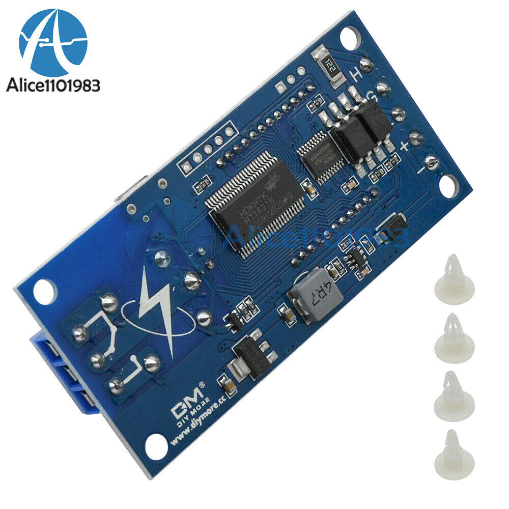 DC 5V-30V LCD Display Delay Relay Module With MICRO USB Interface
