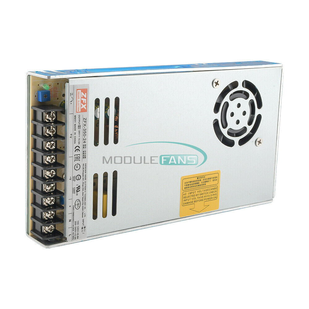 350W Switching Power Supply Mdule AC 220V to DC 24V Cooling Fan Protective Film