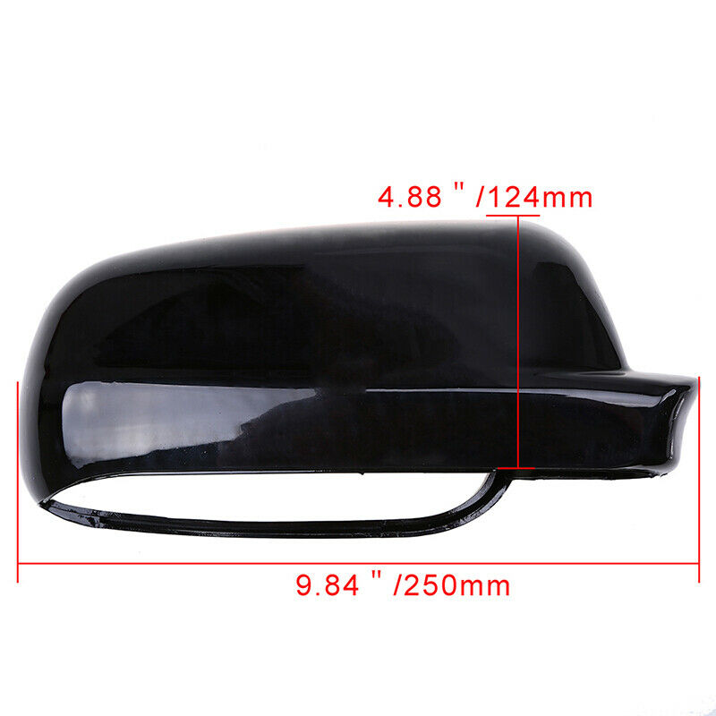 Gloss Black Right Side Rearview Mirror Cover Cap Fit VW Jetta/Golf GTI Rabbit