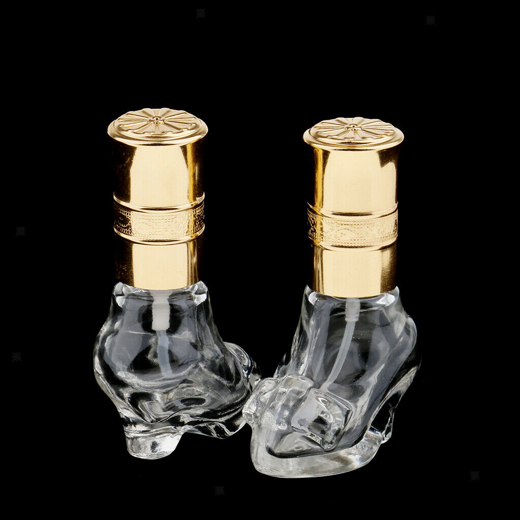 10Pcs Clear Refillable Glass Perfume Empty Fine Mist Spray Bottle 10ml/6ml