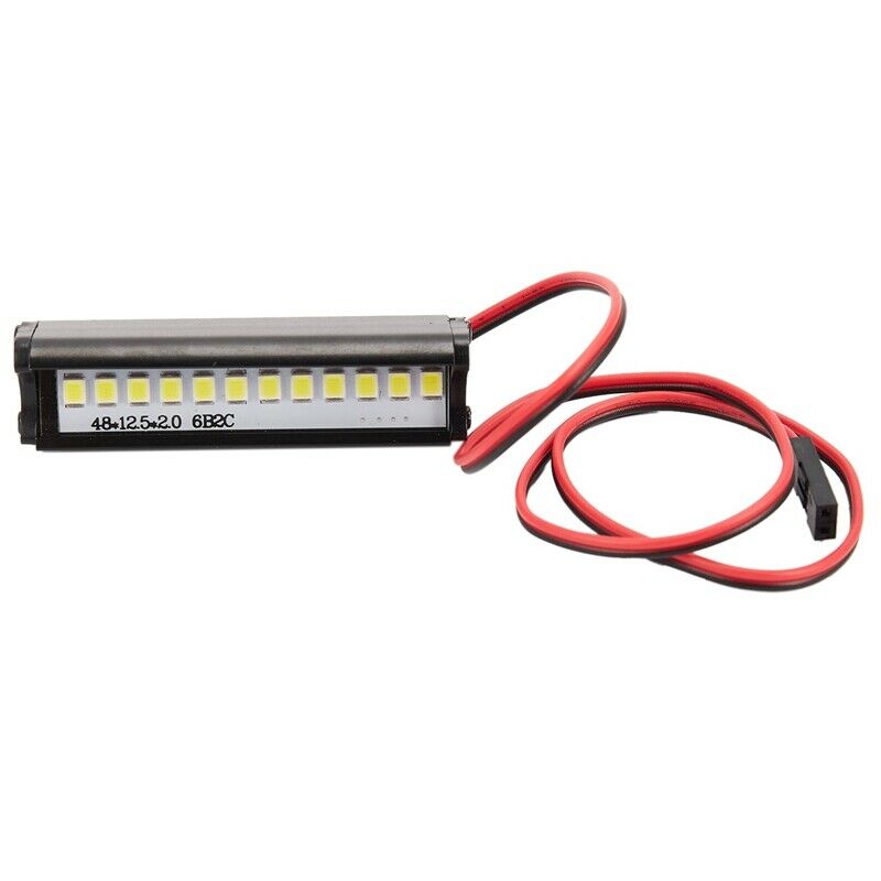 1Pcs RC 12 LED Light Bar Metal Roof Lamp for Traxxas SCX10 KM2 CC01 RC4WD D90 Z3