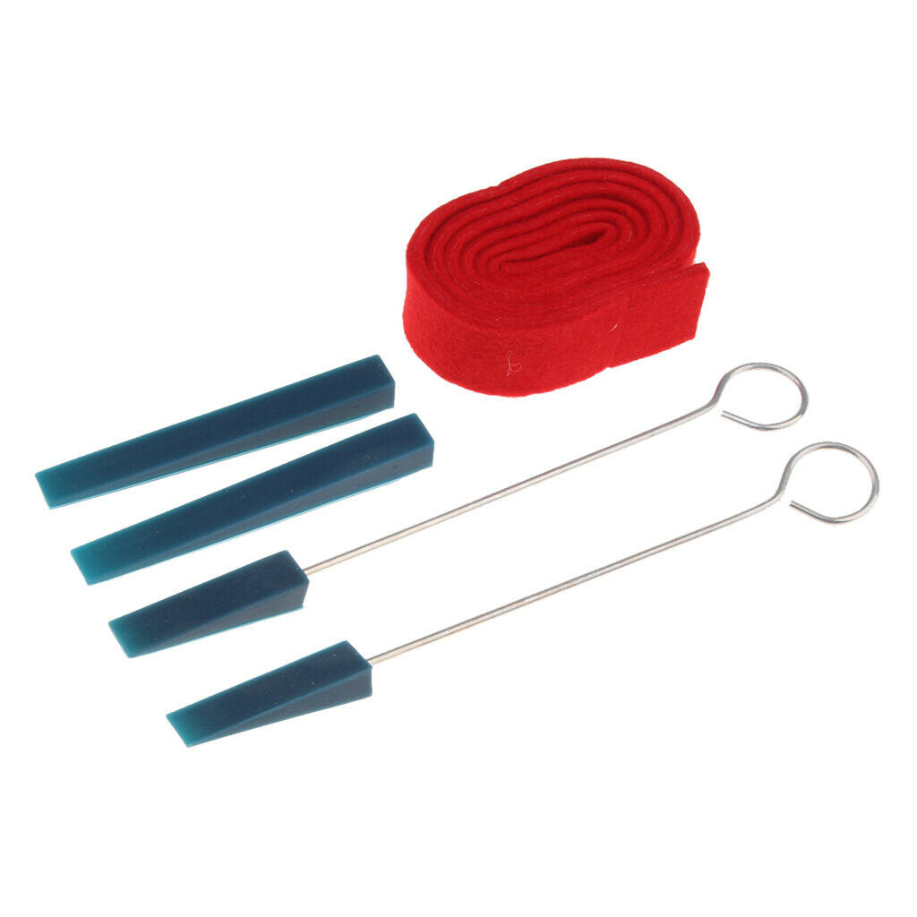 5 Pieces Piano Tuning Tools Kit Mute DIY Set For Piano Repair Fixing Parts