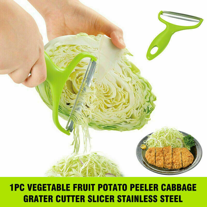 Vegetable Fruit Peeler Stainless Steel Cabbage Grater Cutter Slicer Kitchen Tool