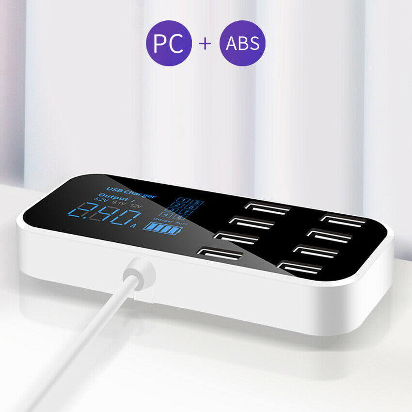 Car display mobile phone charger Super USB charging car 8 port USB Universal