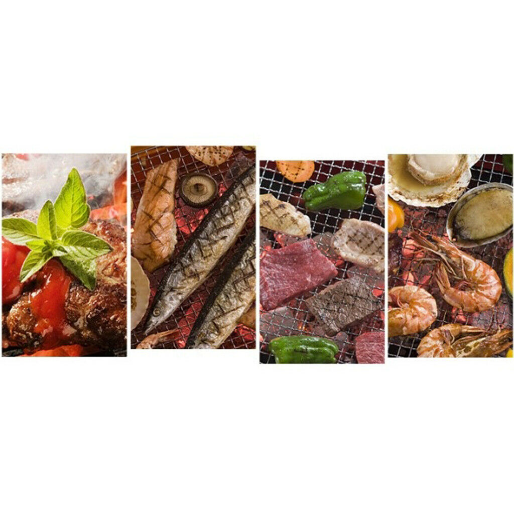 Stainless Meat  Barbecue Smoker Box For Wood Chips &Food Tongs