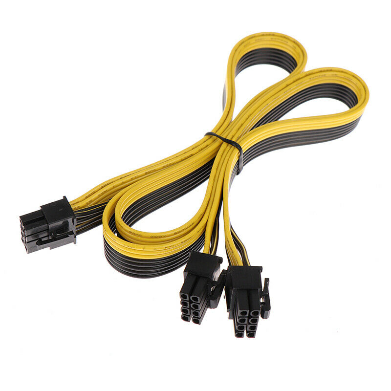 PCIe 8Pin Male to Dual 8Pin (6+2) Male Power Adapter Cable for EVGA Power Sup_DF