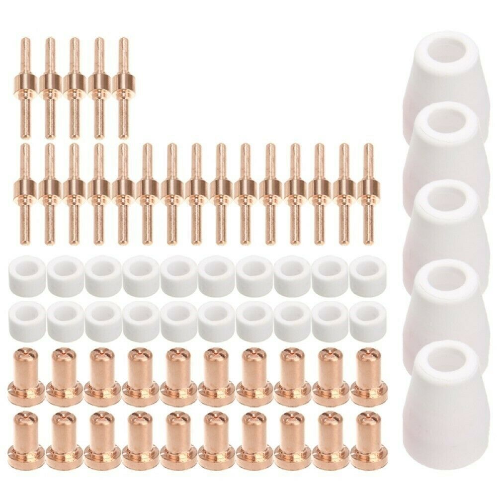 65pcs Plasma Cutter Tip Electrodes Nozzles Kit Consumable Replacement LIN