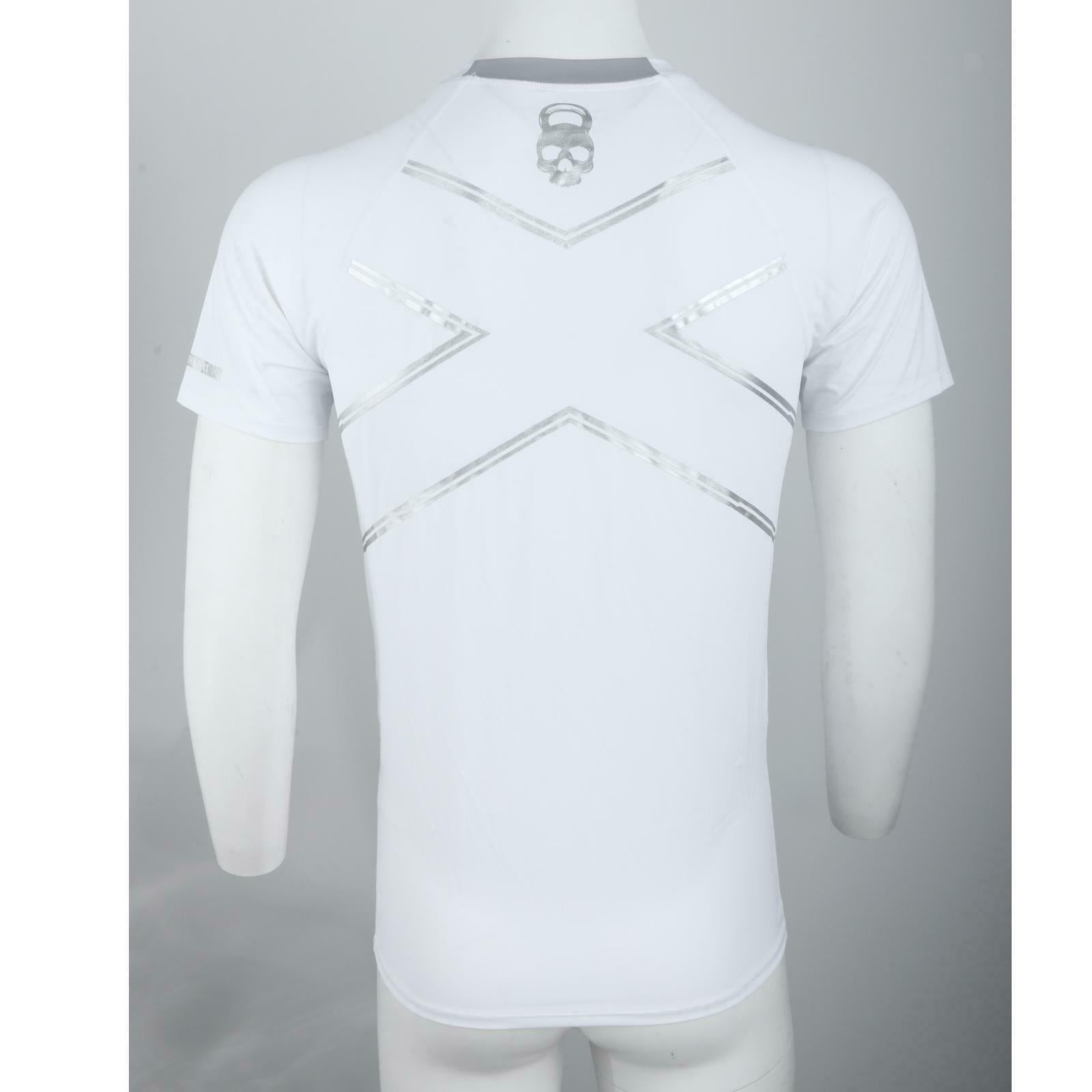 Mens Compression Short Sleeve Sports Shirt Fitness Quickly Dry T-shirt XXL