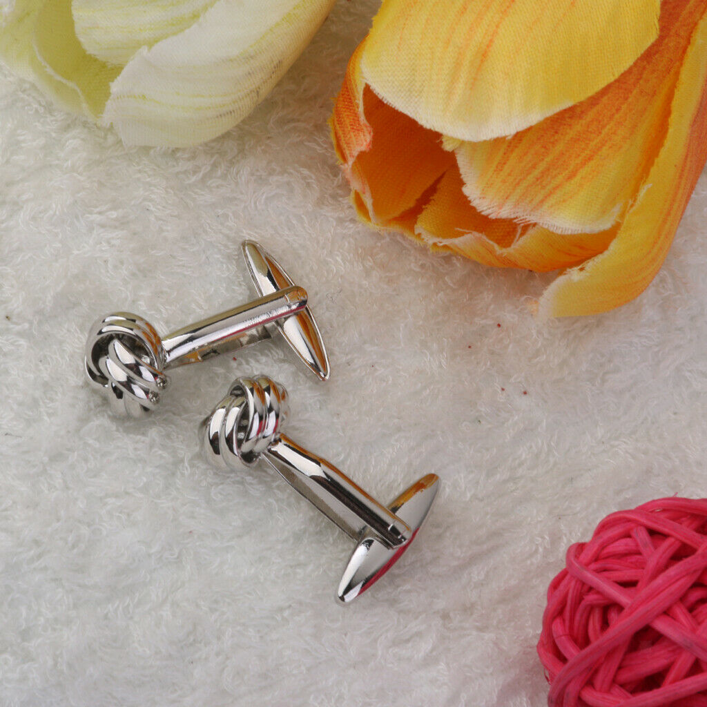 Copper Ball Shaped Cufflinks Cuff Links Jewelry Birthday Favor Gift 1Pair
