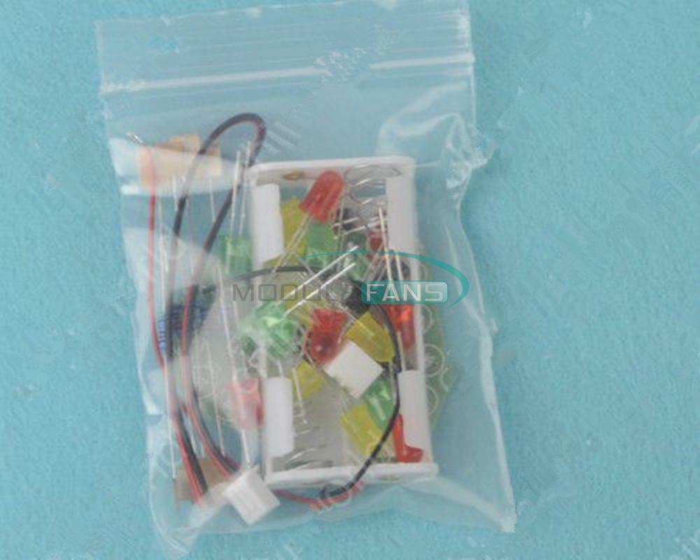 Christmas Heart-shaped LED Flashing Light Circuit DIY Kit Electronic 48MM * 51MM