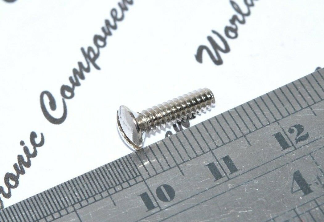 10pcs - #6-32x1/2" (12.7mm) Nickel-Plated Copper Wallplate Screw