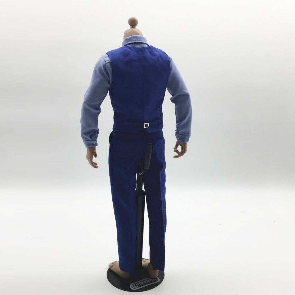 1/6 Male Shirt Pant Suit with Tie And Belt Clothing Kit for 12 Inch Action