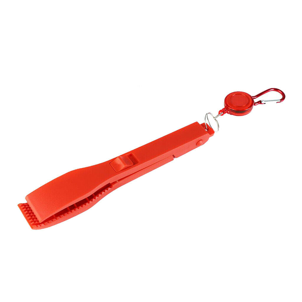 Solid Fishes Grippers Outdoors Fishing Gripper Muti-Function Fishing Pliers Red