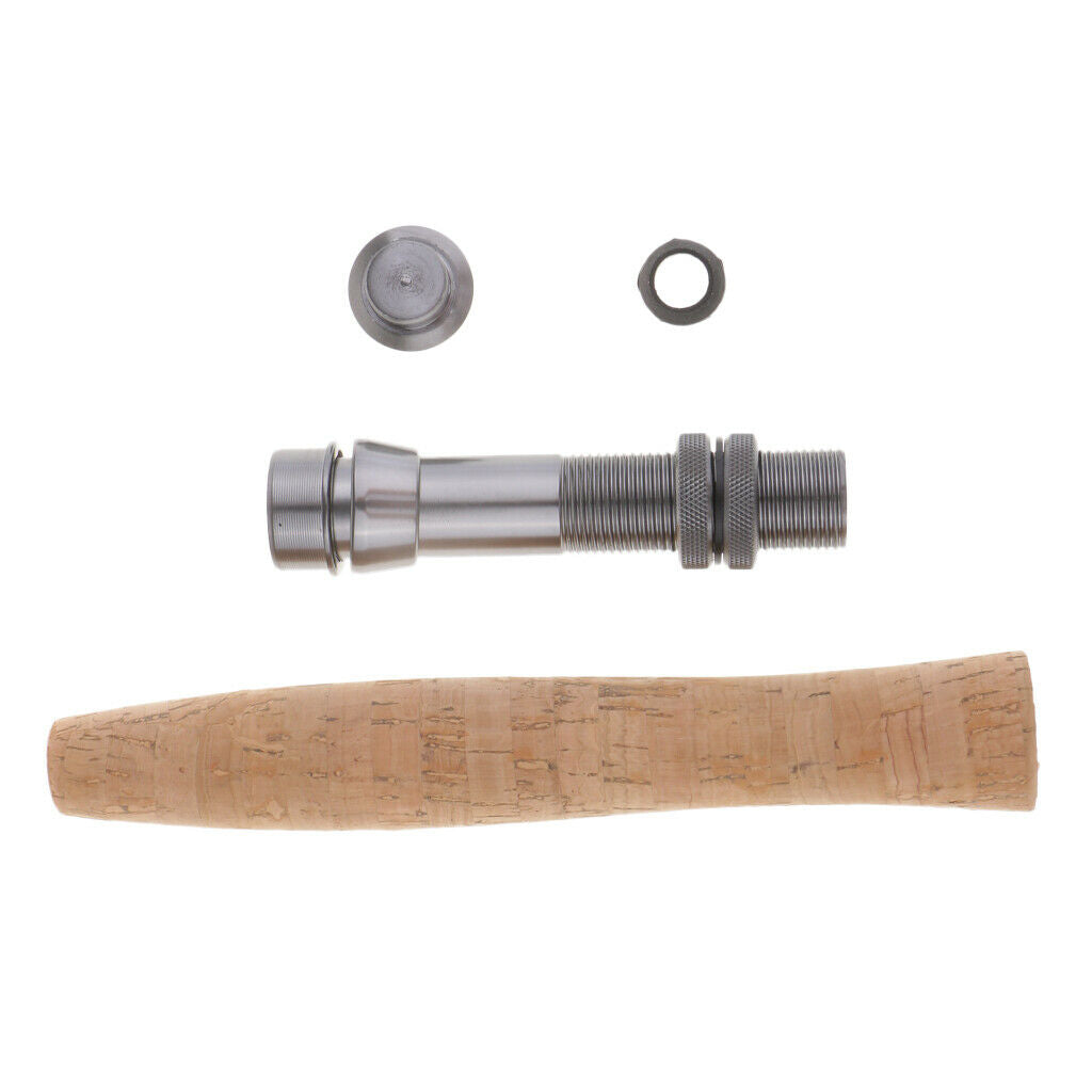 2Pc Composite Cork   Fishing Rod Handle Grip & Reel Seat for Rod Building