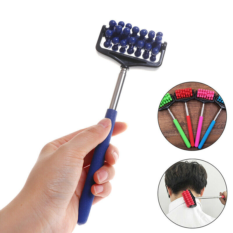 Back Massager Roller Telescopic Handy Back Scratcher Adjustable Body Rela.l8