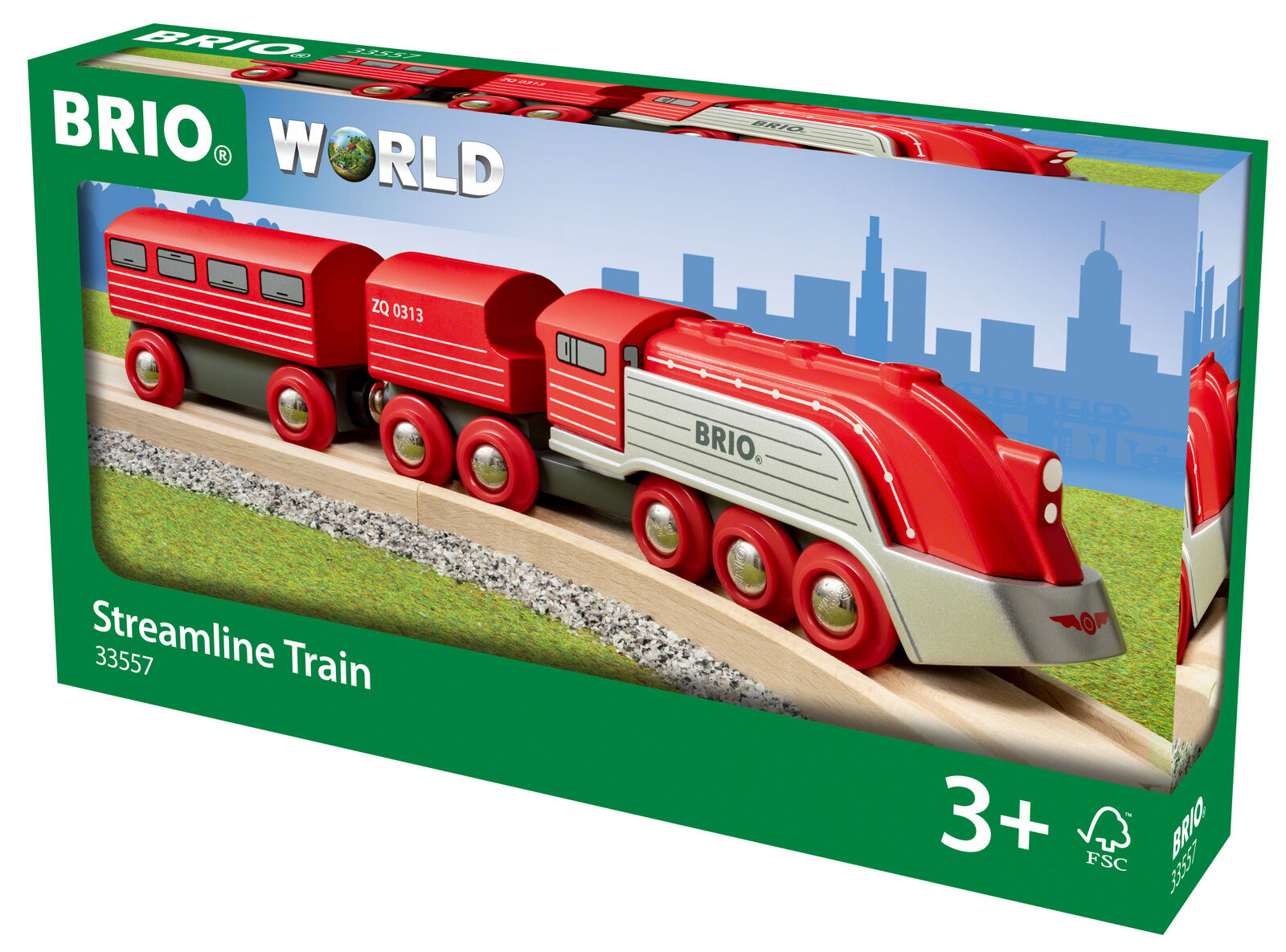 33557 BRIO Streamline Train Wooden Railway Plastic Engine Speed Train Age 3yrs+