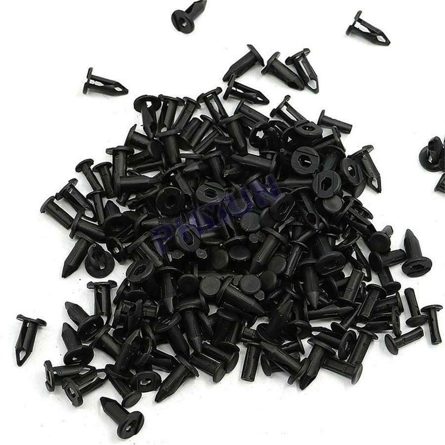 100pcs Plastic Fastener 8mm Push Pin Rivet ATV Fairing Body Fender Retainer Clip