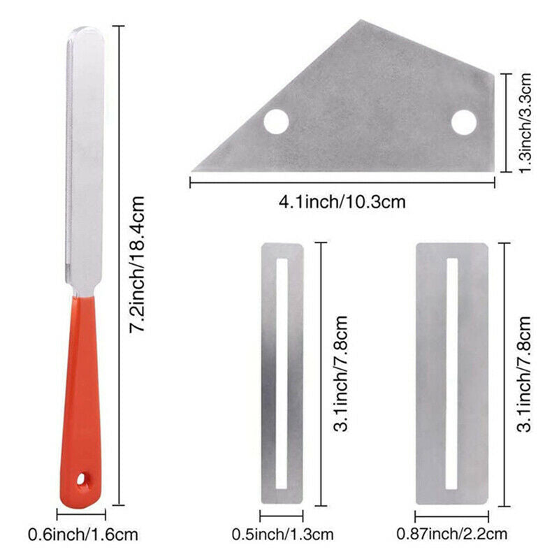 1Set Guitar Fingerboard Luthier Tool Guitar Fret Crowning File Leveling BeamBDA