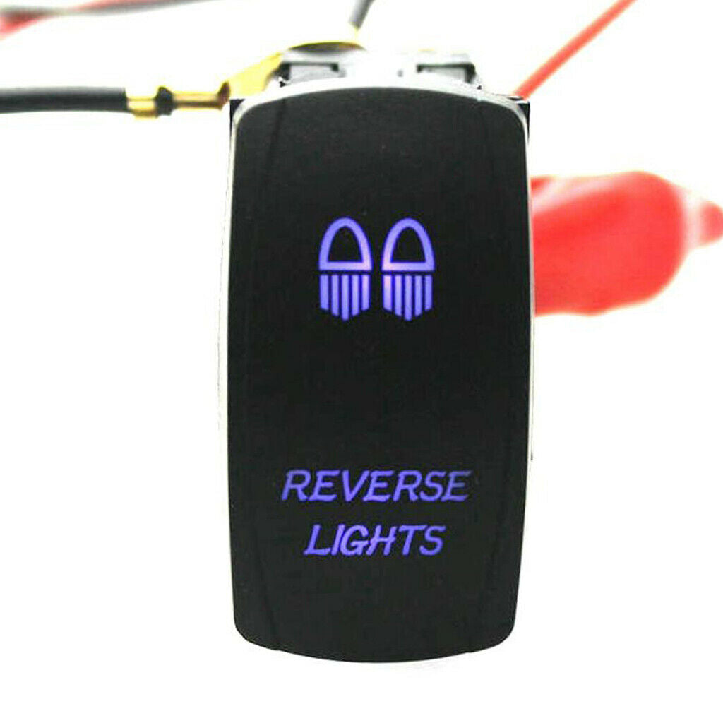 5 Pin 12V Boat Marine LED ON-OFF illuminated Toggle Rocker SPST Switch S005